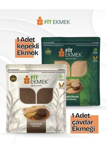 Fit Çavdar Lavaş Ekmeği 300gr Ve Kepekli Lavaş Ekmeği 300gr