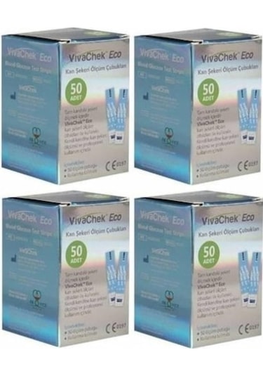 Vivachek Eco Kan Şekeri Ölçüm Çubuğu 200 Adet
