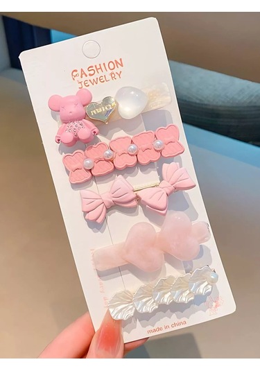 Bijoubijou Saç Tokası Seti 245695471 Pembe