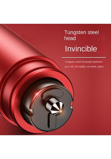 Kırmızı Bir Saniye Kırık Cam Artefakt Araba Emniyet Çekici Çok Fonksiyonlu Kaçış Kırık Cam Artefakt Kaçış Çekici Acil Durum Çekici