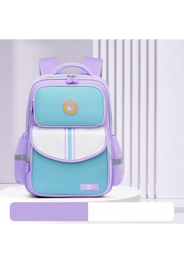 Ilkokul Su Geçirmez Aşınmaya Dayanıklı Sırt Çantası Lzınps Mor