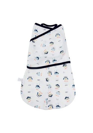 Xindoker Yeni Doğan Bebek Pamuklu Sarıtm - Kaptan Desenli, 3-4 Ay İçin M Bedeni, 58x85cm