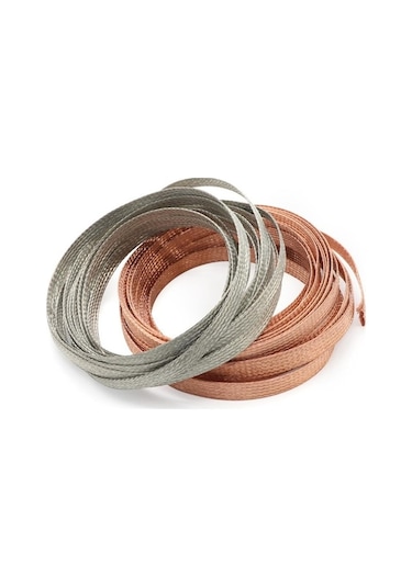 Pazly 10m Red Kupreli 4-25mm Genişletilebilir Metal Kılıf Bakır Örgülü Ekranlama Tel Kablo Korumalı