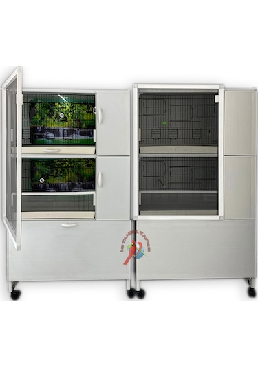 İstanbul Kafes Model 4Dy Pvc Kuş Dolabı