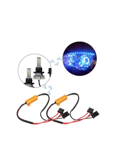 Xiyyadms 2 Adet H7 Led Dekoder - 12v 50w 8ohm, Flas Ve Hata Engelleme, Hızlı Başlangıç, Abs+metal Malzeme, Kolay Kurulum