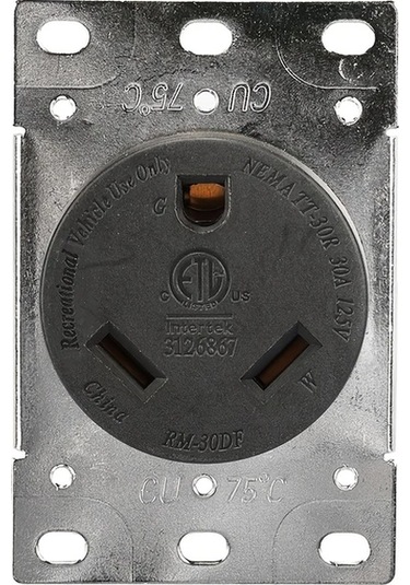 Xuweiwei 30a 125v Rv Gömme Pano Amerikan Tipi Tt-30r Yüksek Akım İçin Endüstriyel Soket Etl Sertifikalı