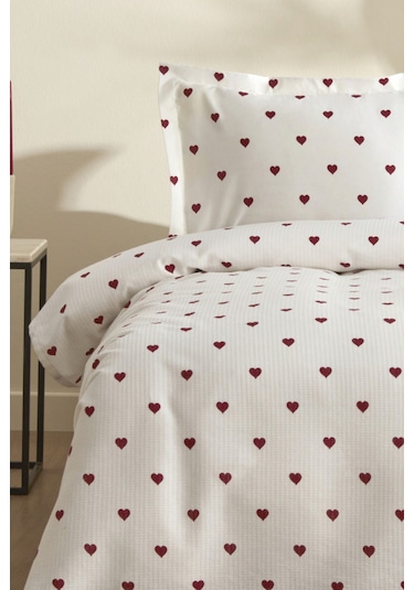 Karaca Home Amour Tek Kişilik Pike Takımı Kırmızı