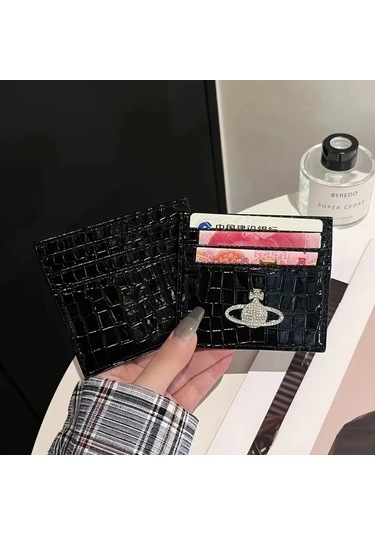 Dofolink Kadın Deri Cüzdan Siyah Manyetik Kapatma, Nylon Forlu, Fatura Klipsi İçeren Temel Model Çok Renkli