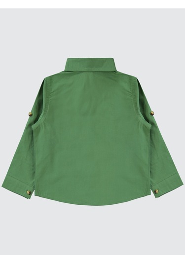 Civil Boys Erkek Çocuk Tişörtlü Gömlek 2-5 Yaş Açık Haki Açık Haki