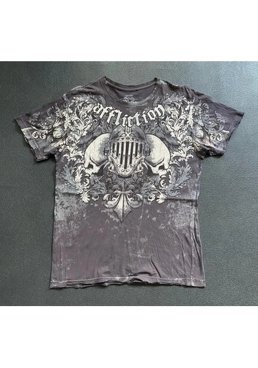 Snapbuy Büyük Grunge Kanatlı Erkek Kısa Kollu Pamuk T Gömlekhaki Haki