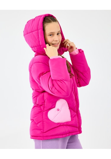 Skechers G Puffer Jacket Büyük Kız Çocuk Mor Mont Sk2520039-3935 Mor