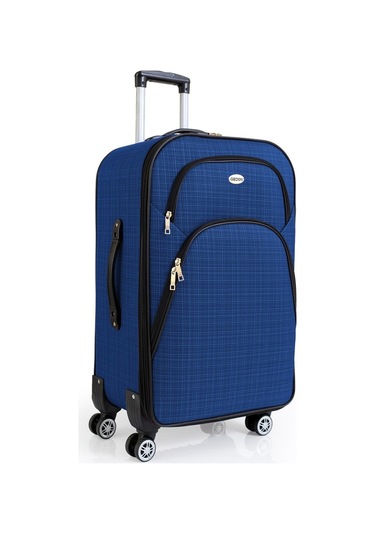 Kabin Boy 4 Teker Kumaş Valiz Saks Mavi 1081 Saks Mavi