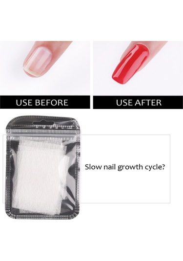 Skycity Tırnak Uzatma Ve Onarım İçin İpek Cam Elyafı - 10 Adet 4x8 Cm