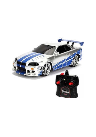 Fast&furious Rc Nissan Skyline Gt-r2002 1:16 - Çok Renkli