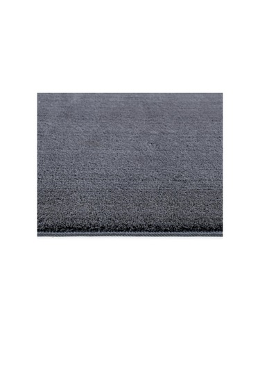 Yumuşak Peluş Halı Kaymaz Tabanlı, Yıkanabilir, Modern Dokulu Halı Koyu Gri