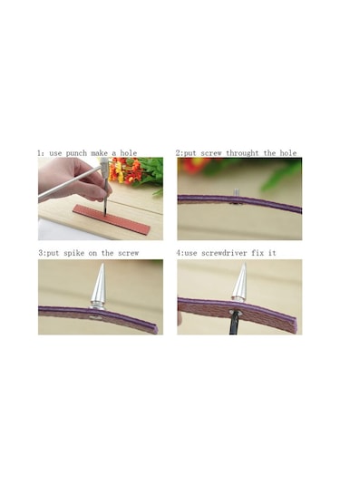 10 Takım Dekoratif Deri Kemer Dıy El Sanatları Çanta Çıtçıt Vida Perçinler Metal Ayakkabı Elbise 7x10mm