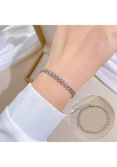 Jzcat Titanyum Çelik Hip Hop Bilezik Altın Moda Temperament Basit Bilezik-gsl52