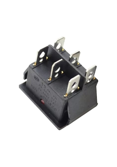 Tekli Soba Anahtarı 6 Pin Geniş Işıklı On-off Ic-105