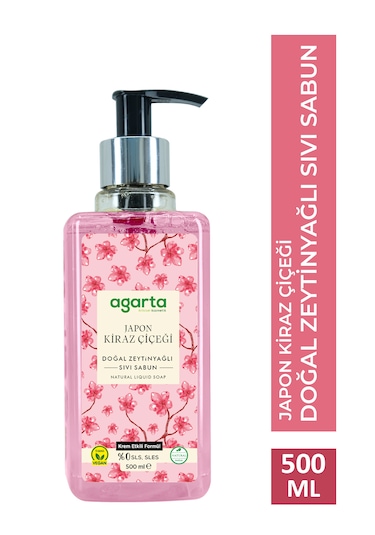 Doğal 500 Ml Japon Kiraz Çiçeği Sıvı Sabun