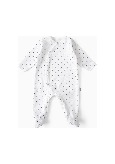 Boumini Bebek Patikli Tulum Gri Puantiyeli-gri Puantiye Gri