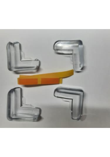 Büro Ev Bebek Güvenliği İçin 8adet Silikon Masa Sehpa Köşe Koruyucu Aparat Seti Gri