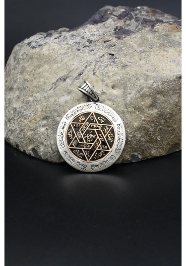 Kolye Ucu Hz. Süleyman Mührü 925 Ayar Gümüş 902413 Gümüş