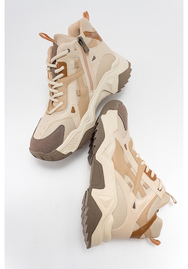 Luvishoes Lowel Bej-kahve Kadın Spor Bot Bej - Kahverengi
