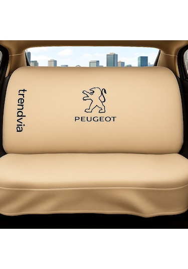 Peugeot Uyumlu Ön Arka Koltuk Kılıfı Penye Servis Kılıfı Oto Koruma Seti Bej