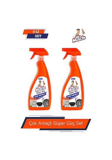 Mr. Muscle Süper Güç Çok Amaçlı Temizleyici 2 x 750 ML