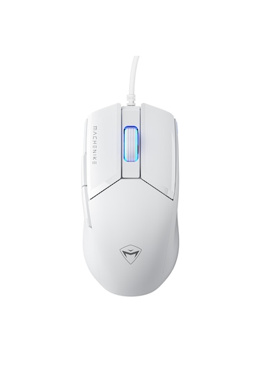 Machenike M7 Pro Ultralight 65Gr 12800 DPI RGB Kablolu Beyaz Gaming Mouse
