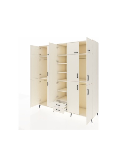 Kronos Dolap 10 Raflı 2 Çekmeceli 4 Askılı 220x59x243 Aytaşı-aytaşı/aytaşı Aytası/aytası