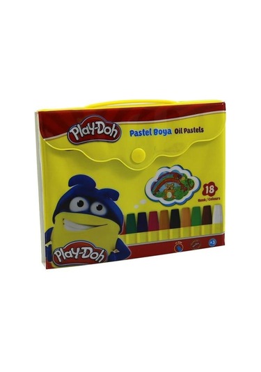 Play-Doh 18 Renk Pastel Boya Çantalı Pa006