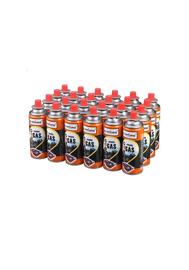 Senbang Kamp Ocak Gazı Valfli Kartuş 227gr - 24 Adet Açık Kahverengi