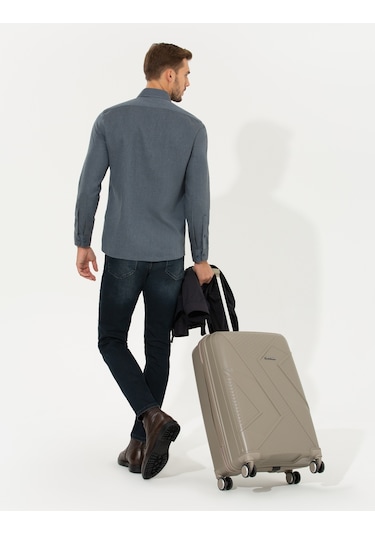 Pierre Cardin Erkek Bej Valiz 50274663-591 Bej