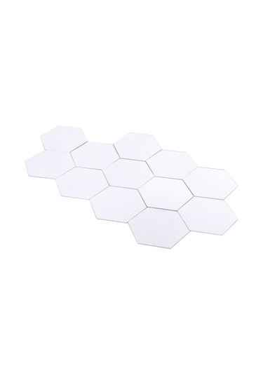 Tenfowee 12 Adet Gümüş Renkli Akrilik Hexagon Yansıtır Duvar Sticker - Yeni Ve Kaliteli Malzeme İle Diğer