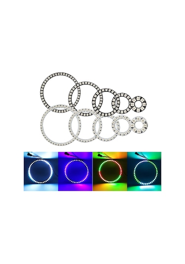 Ws2812B Pixeı 8/16/24/35/45Leds 5050 Argb Halka Led