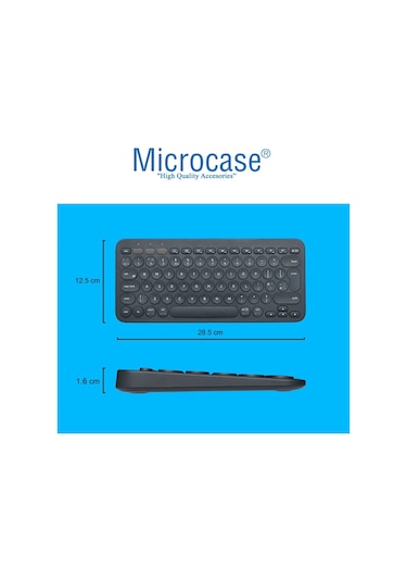 Philips Uyumlu M9 - M9 Pro için Bluetooth Klavye + Mouse + Stand AL8106