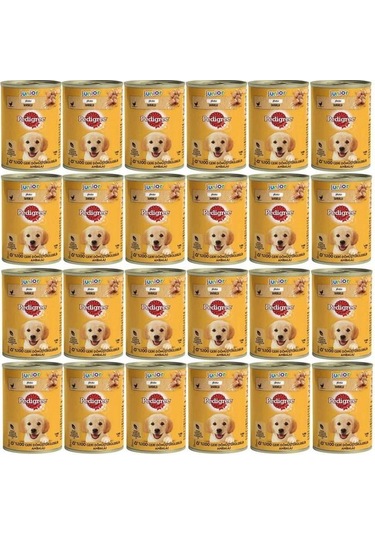 Pedigree Tavuklu Yavru Konserve Köpek Yaş Mama 400 G X24