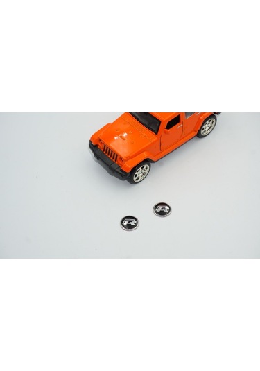 Volkswagen R Oto Anahtar 3M Metal Alaşım Logo 2Li Set