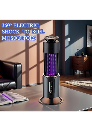 Motion003 Gri Şarj Edilebilir 2si 1 Arada Böcek Kovucu Ve Gece Lambası Ev Ofis İçin