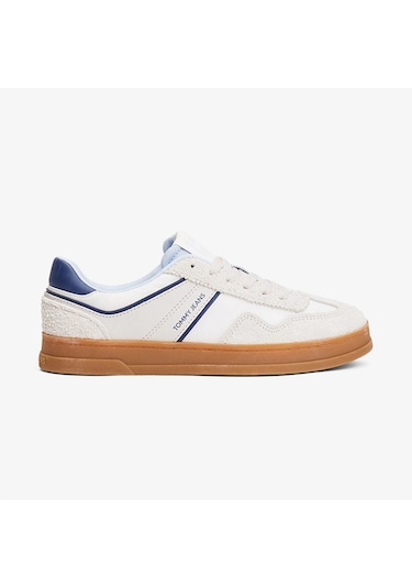 Tommy Hilfiger The Greenwich Mix Media Kadın Gri Sneaker En0en02730 Gri