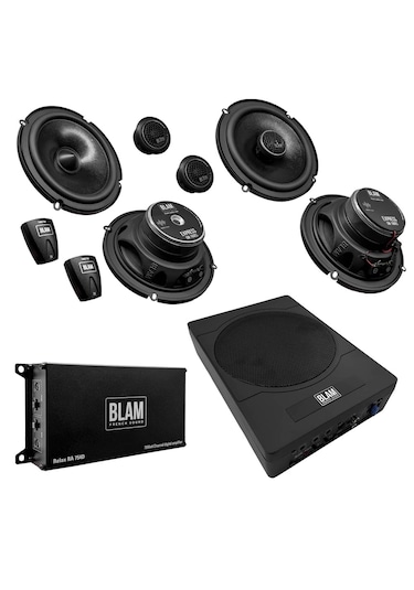 Blam Oto Ses Sistemi Paketi - Komponent - Koaksiyel - Amfi- Subwoofer