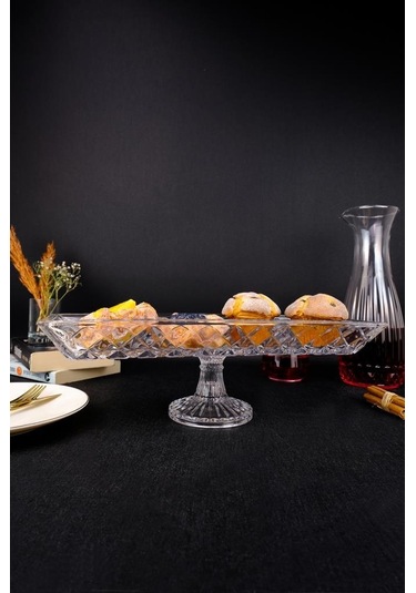 Digithome Ayaklı Cam Servis Sunumluk 39,5 Cm St.kfs.710 C1-1-288