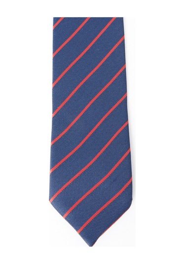 Ac&Co / Altınyıldız Classics Erkek Lacivert - Kırmızı Desenli Kravat - Lacivert - Kırmızı