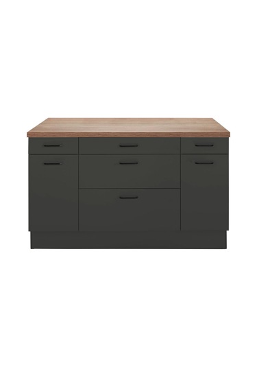 Alt Modül 120 Cm Antrasit -tezgah Dahil Hazır Mutfak Dolapları Antrasit