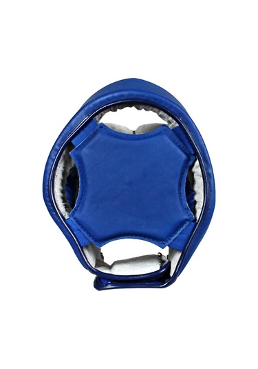 Dosmai Deri Yüz Korumalı Kick Boks Muay Thai Maç Kaskı Mavi Ko371 Mavi