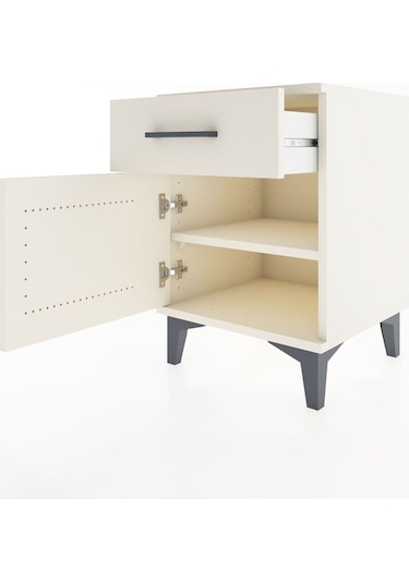 Hyperion Komodin Tek Çekmeceli Tek Kapaklı 44x44x64 Aytaşı-ay... Aytaşı