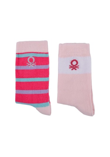 Unıted Colors Of Benetton Erkek Çocuk 2'li Soket Çorap Bnt-g24085 Pembe