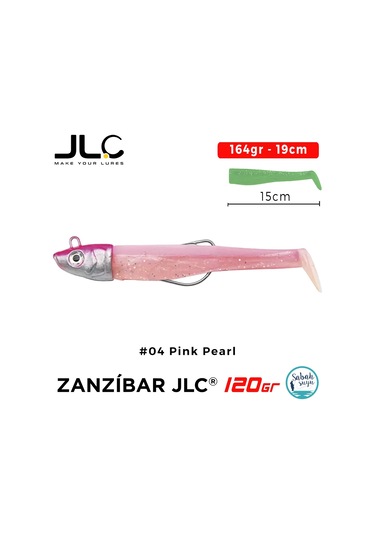 Jlc Zanzibar 120 Set 164gr 19cm 04 Pink Pearl Silikon Balık