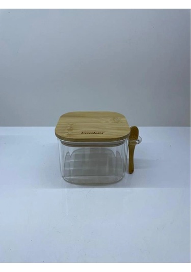 Cooker Cam Kaşıklı Kavanoz 6 Cm Şeffaf
